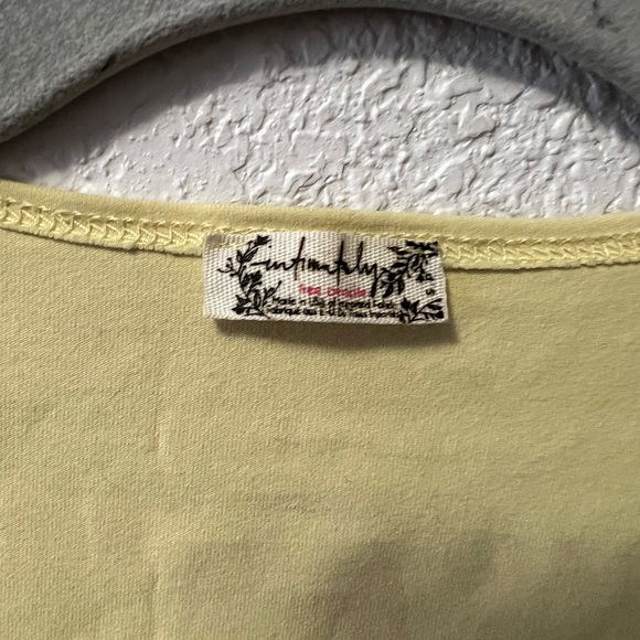 Free People Square Eyes Light Yellow Bodysuit - Picture 4 of 7